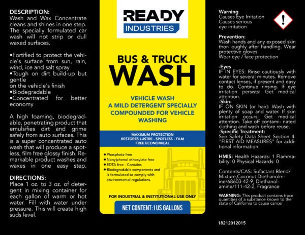 Bus & Truck Wash 1 Gallon (Pack of 4) - Image 2