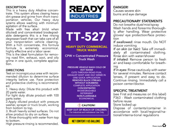 Ready TT-527 1 Gallon (Pack of 4) - Image 2