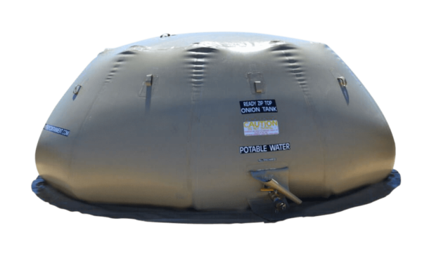 Military Zipper Top Onion Water Storage Tank 1,000 Gallons